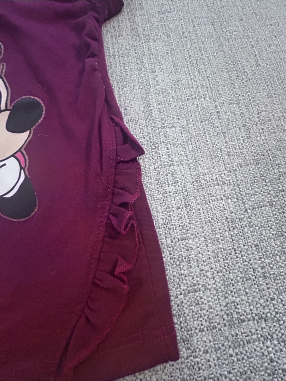 Disney Kids Minnie Mouse Purple Floral Set. Size 3T - Picture 3 of 8